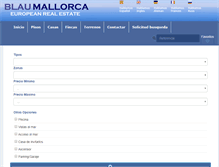 Tablet Screenshot of blaumallorca.com